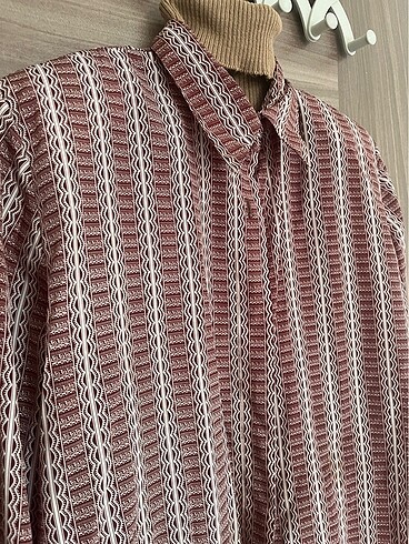 Vintage etnik desen vatkalı gömlek - Görsel 2