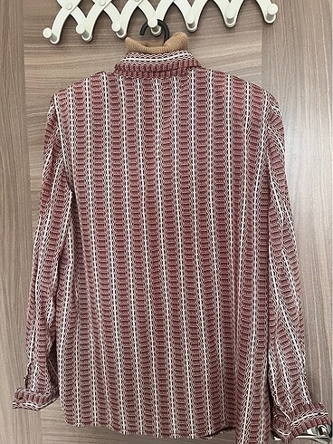 Vintage etnik desen vatkalı gömlek - Görsel 5