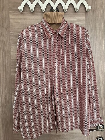 Vintage etnik desen vatkalı gömlek - Görsel 6