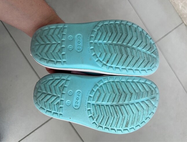 30 Beden turkuaz Renk Crocs 30-31 sağlam az giyildi