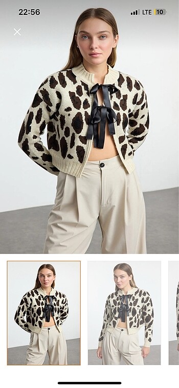 Crop hırka
