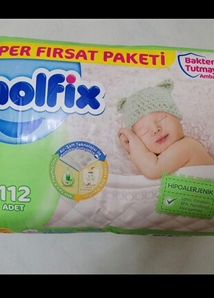 112 li molfix 2 numara bebek bezi sıfıır paket