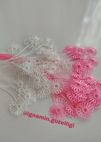 Bohem Tarz Kırmızı İğne Oyası Dantel - Görsel 2