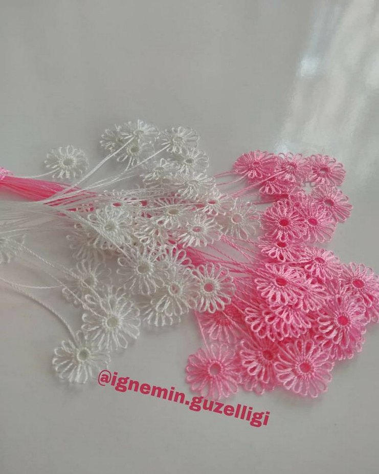 Bohem Tarz Kırmızı İğne Oyası Dantel - Görsel 2