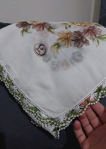 Çiçekli Dantel Detaylı Bohem Kadın yazma - Görsel 6