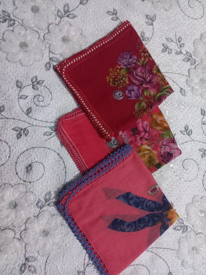 Dantel Detaylı Renkli Kadın Fularları - Görsel 2