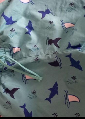 Erkek Çocuk Baskılı Mavi Kolsuz Mayo Takımı - Görsel 4