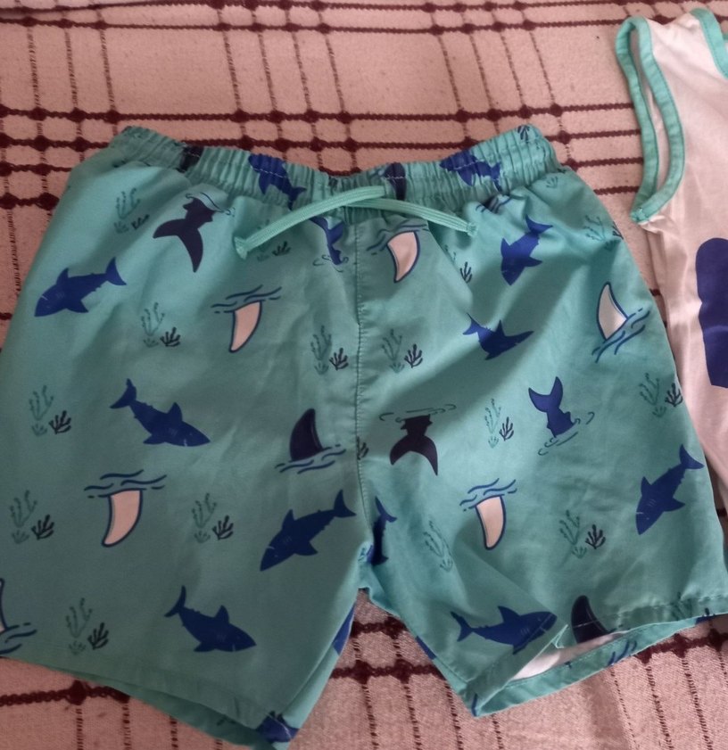 Erkek Çocuk Baskılı Mavi Kolsuz Mayo Takımı - Görsel 2