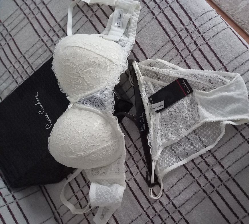 Pierre Cardin Beyaz Dantel Bohem Tarzı Sütyen ve Külot - Görsel 5