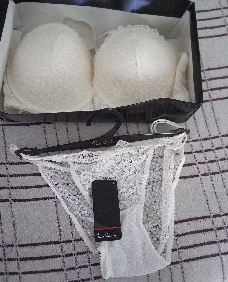 Pierre Cardin Beyaz Dantel Bohem Tarzı Sütyen ve Külot - Görsel 2