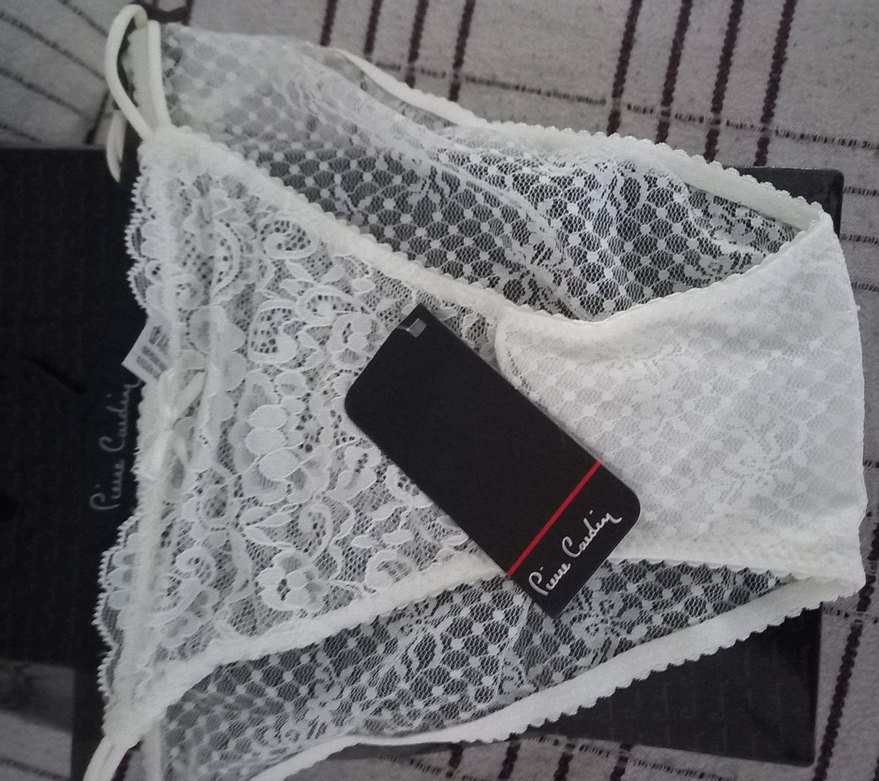 Pierre Cardin Beyaz Dantel Bohem Tarzı Sütyen ve Külot - Görsel 3