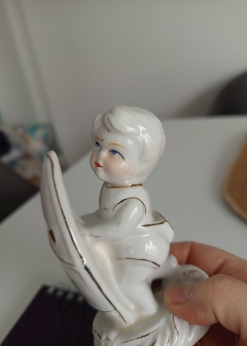 Parlak Beyaz Seramik Figürin - Görsel 4