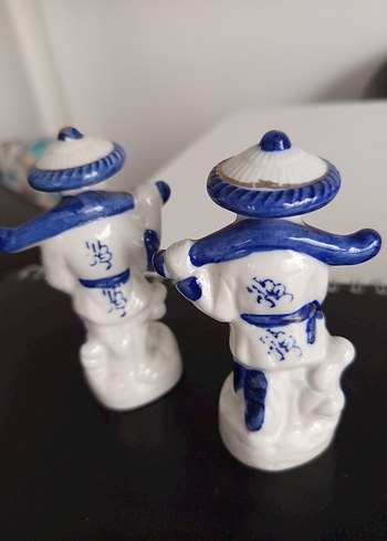 Mavi Renkli Seramik Figürin Seti - Görsel 7