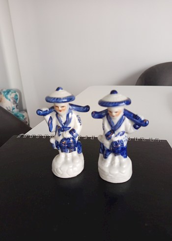 Mavi Renkli Seramik Figürin Seti - Görsel 2