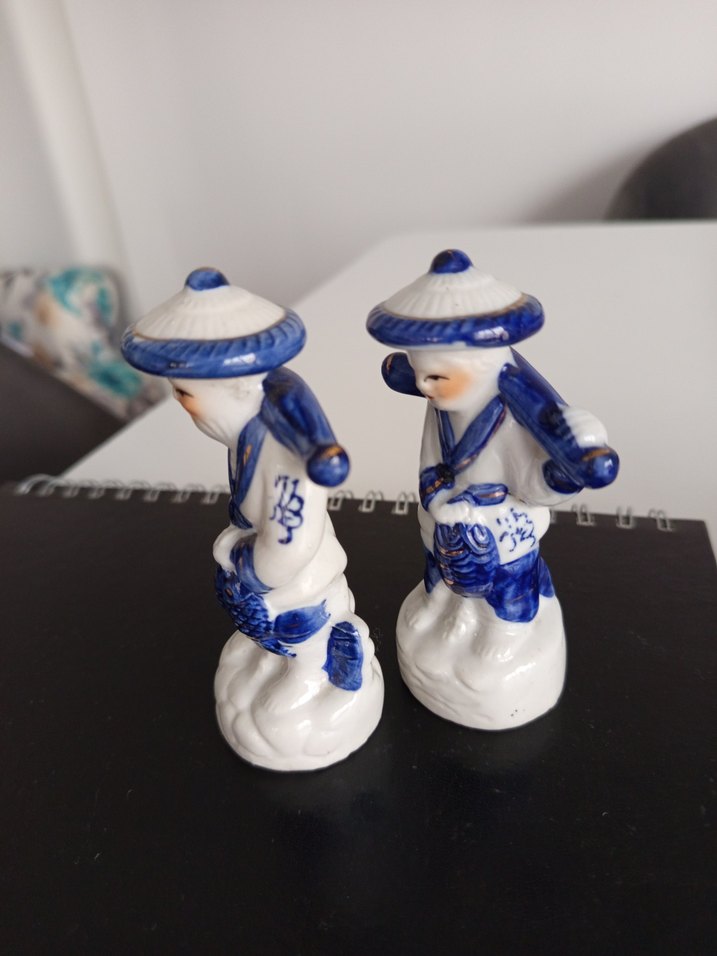 Mavi Renkli Seramik Figürin Seti - Görsel 5