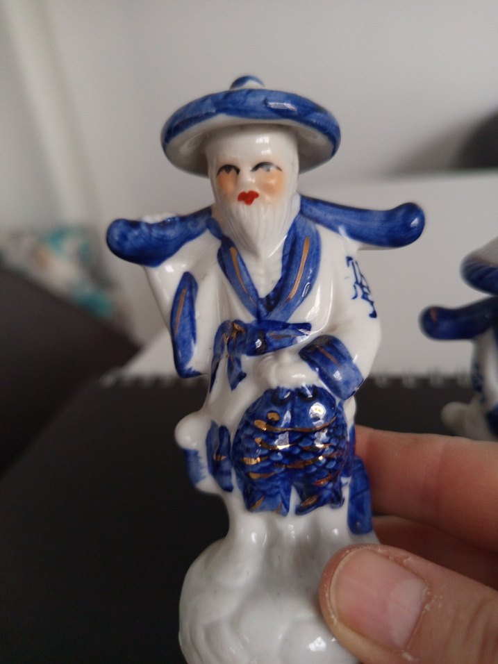 Mavi Renkli Seramik Figürin Seti - Görsel 3