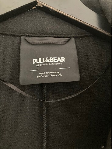 s Beden siyah Renk Pull&Bear Kaban