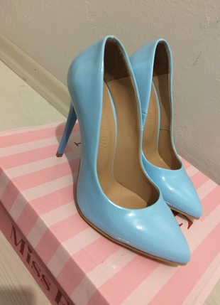 37 Beden Gök Mavisi Stiletto