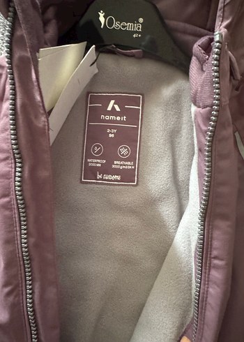 Mor Bebek Kayak Tulumu name ıt 2/3/4 yaş sıfır - Görsel 5