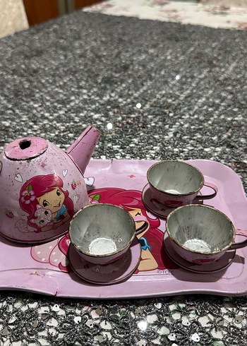Pembe Pastel Renkli Çaydanlık Seti
