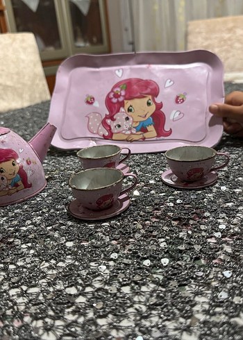Barbie Pembe Pastel Renkli Çaydanlık Seti