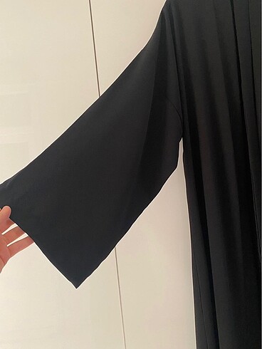 38 Beden siyah Renk Krep kimono abaya