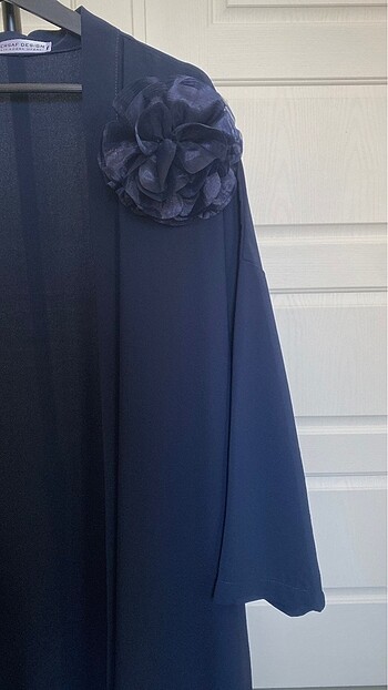 38 Beden Lacivert kimono abaya
