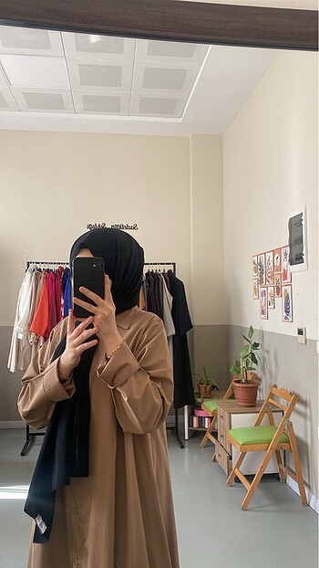 38 Beden Camel gömlek elbise
