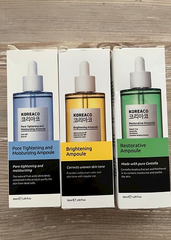 Koreaco cilt serumu 3 lü - Görsel 12