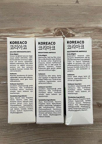 Koreaco cilt serumu 3 lü - Görsel 2