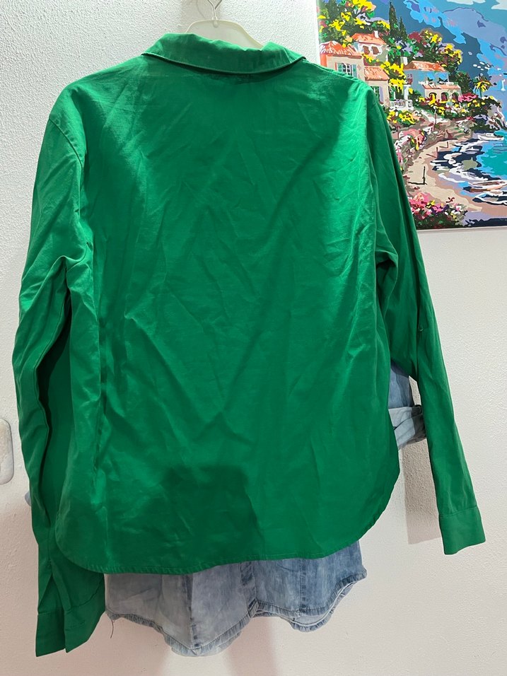 Kot gömlek ve yeşil gömlek ikili - Görsel 5