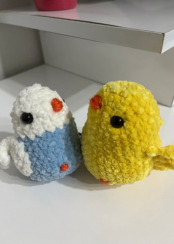 Örgü Peluş Kuş Oyuncakları amigrumi - Görsel 7