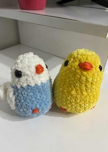 Örgü Peluş Kuş Oyuncakları amigrumi - Görsel 2