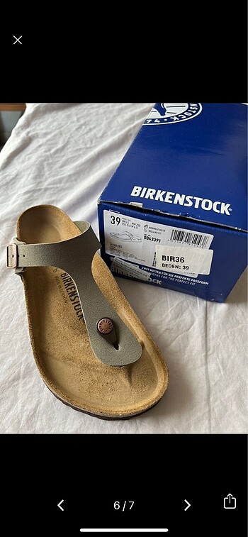 39 Beden haki Renk Birkenstock terlik