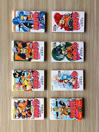 Naruto 1-2-3-4-5-6-7-8 Cilt Manga