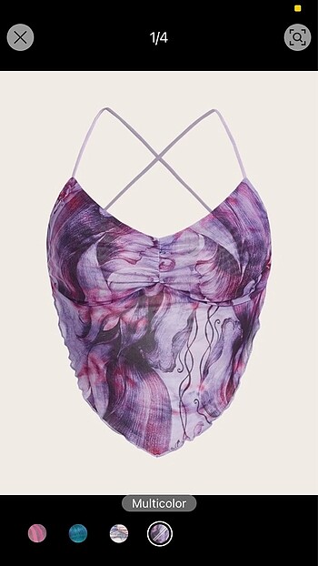Shein Bağlamalı Crop