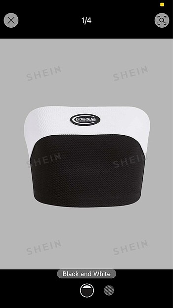 Shein Straplez Crop