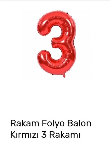  RAKAM FOLYO BALON