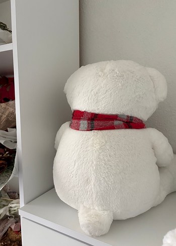 Beyaz Peluş Ayı Oyuncak - Görsel 3