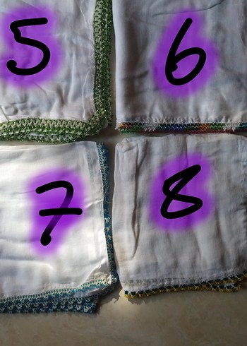 Kenarlı Beyaz Kadın Eşarp - Görsel 3