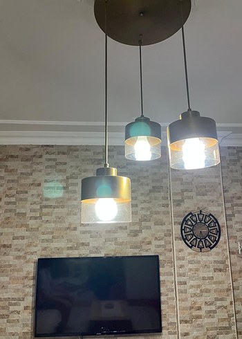 Bej Üçlü Sarkıt Avize - Görsel 5