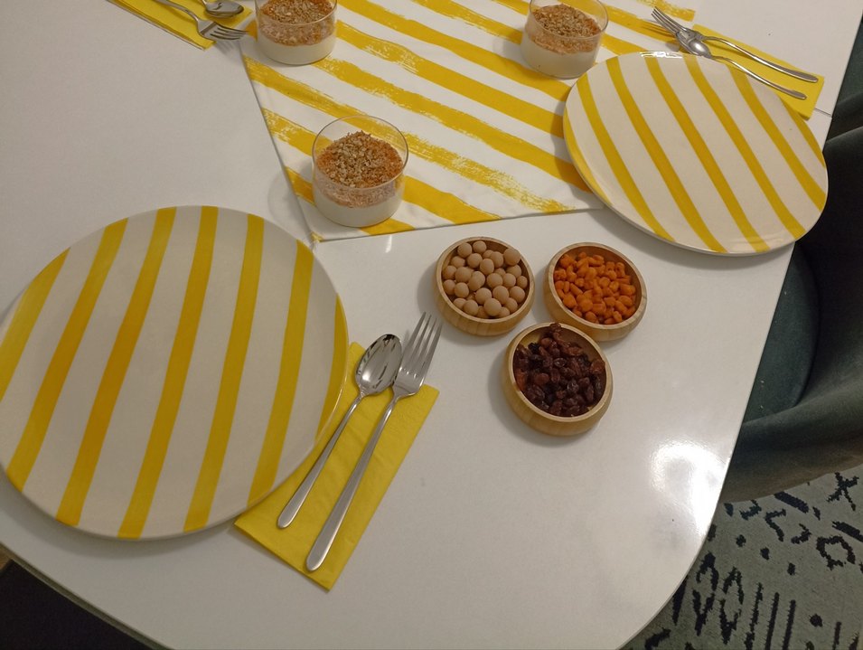 Kırmızı Çizgili Tabak Seti - Görsel 4