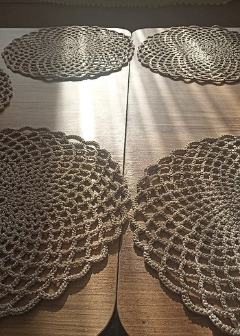 Bohem Yuvarlak Örgü Amerikan Servis Seti - Görsel 3