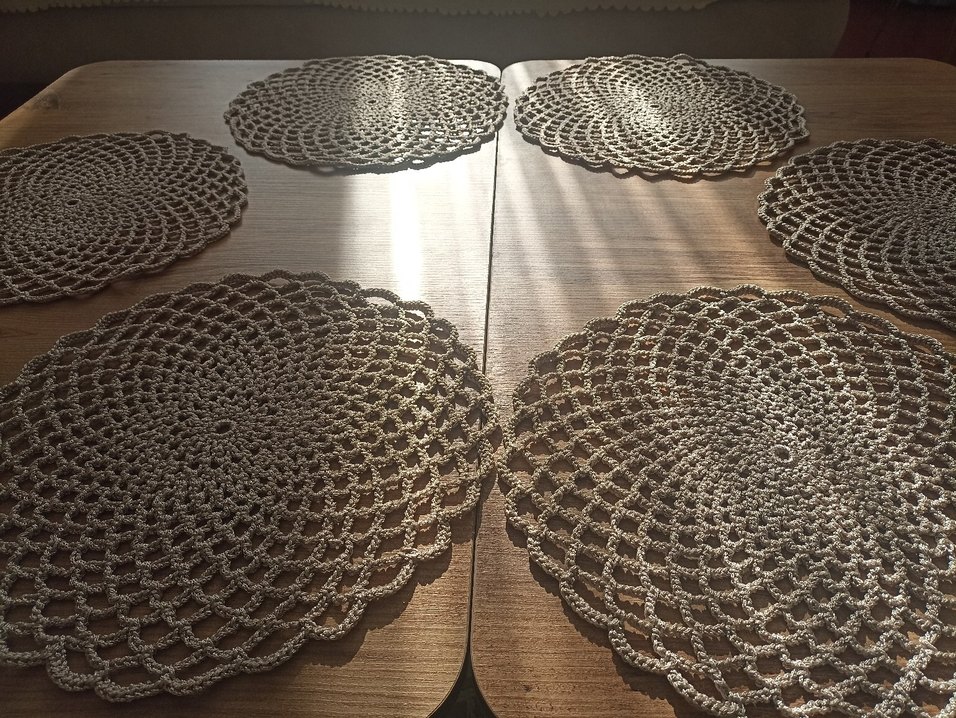 Bohem Yuvarlak Örgü Amerikan Servis Seti - Görsel 3