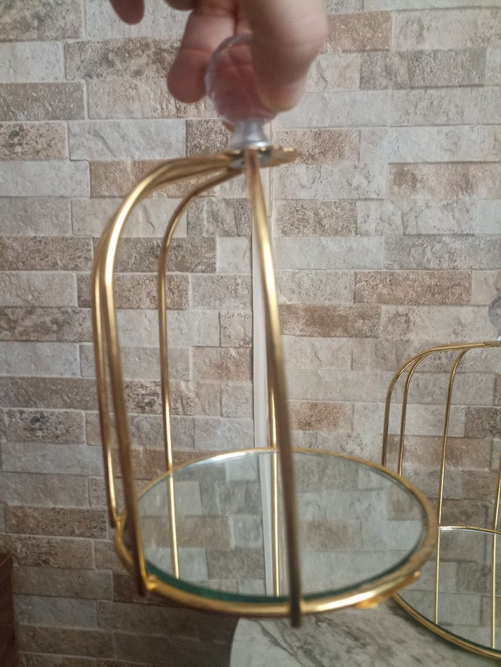 Diger Altın Renk Parlak Dekoratif Kafesler - Görsel 3