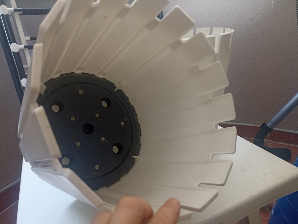 Beyaz büyük boy saksı 2 adet - Görsel 2