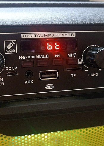 Sarı Renkli Bluetooth Hoparlör - Görsel 5