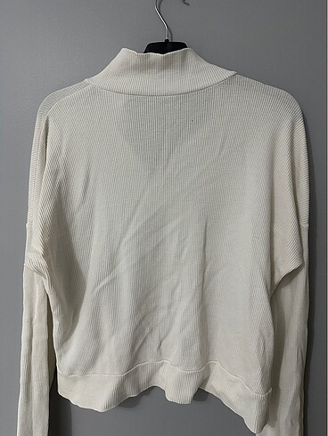 s Beden beyaz Renk Fermuarlı Sweatshirt