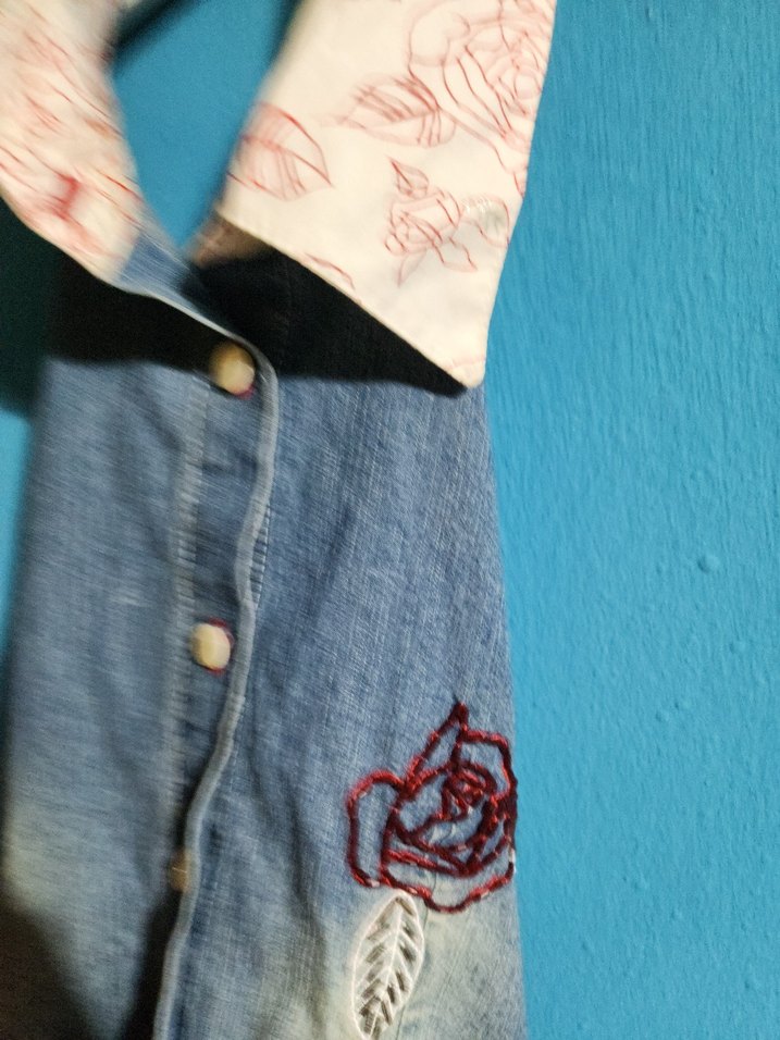 Kız Çocuk Kot Elbise Fırfırlı - Görsel 2