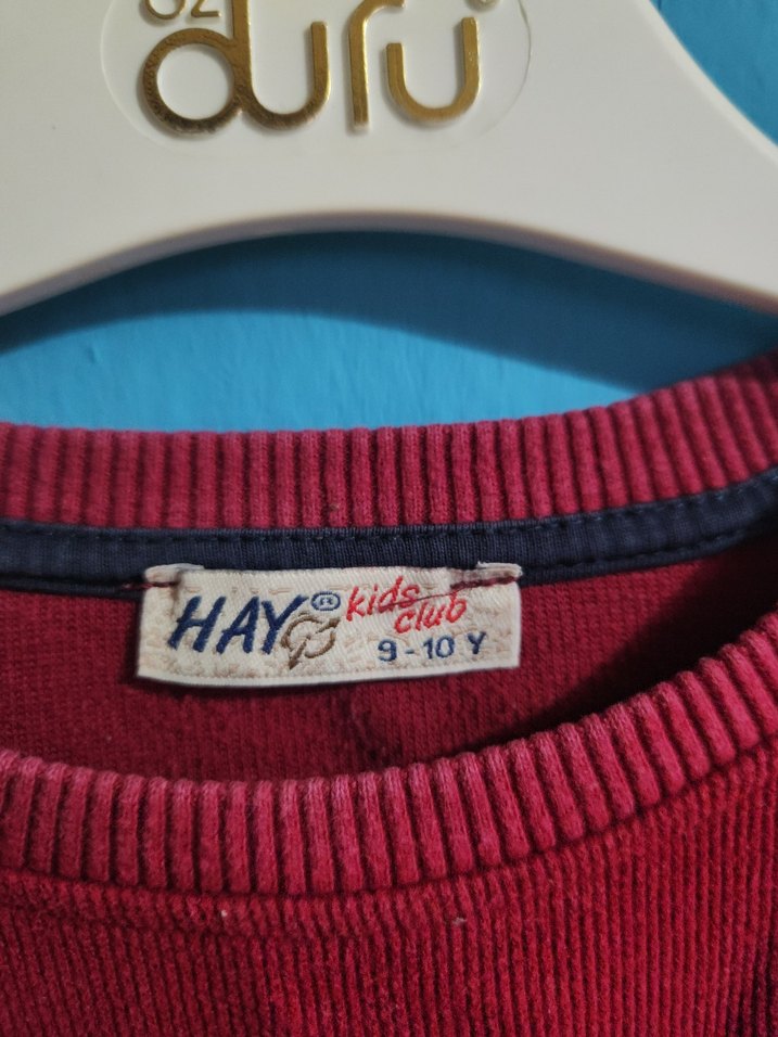 Erkek Çocuk Kırmızı Fermuarlı Sweatshirt - Görsel 3